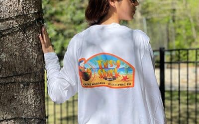 Tipsy Shark Logo Dry Wick Unisex Long Sleeve Shirt
