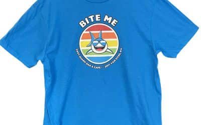 Bite Me Crew Neck Unisex Soft T-Shirt – Sapphire