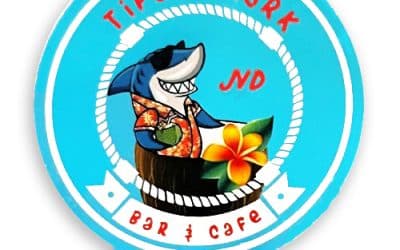 Tipsy Shark Circle Logo Magnet