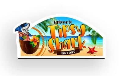 Tipsy Shark Original Logo Magnet